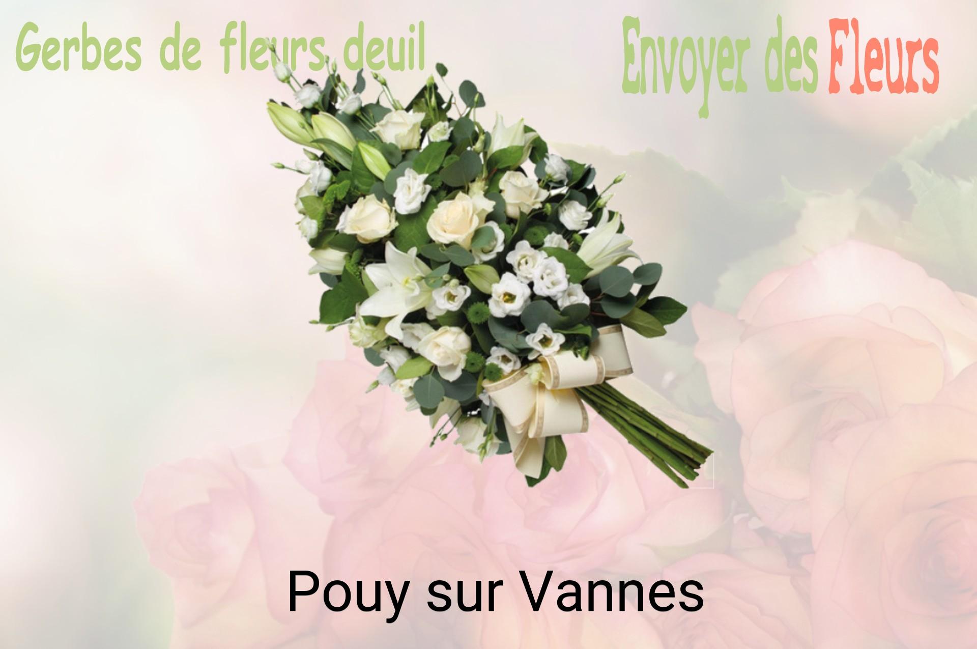 Gerbe de fleurs de deuil livrée à Pouy-sur-Vannes